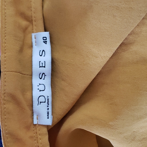 Dudes Yellow Long Blazer Size L - Picture 5 of 6